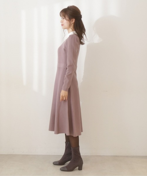 「PROPORTION BODY DRESSING」 ニットワンピース SMALL ブラック レディース_画像6