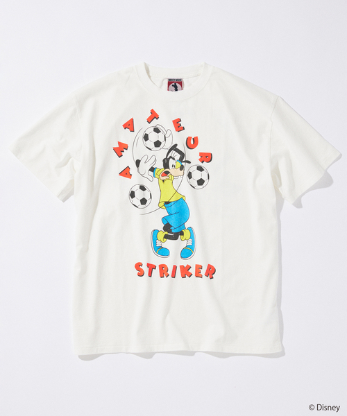 tシャツ MICKEY MOUSE / ミッキー マウス 別注 サッカー プリント Tシャツ メンズの画像