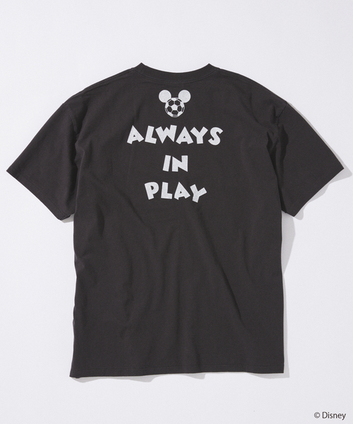 tシャツ MICKEY MOUSE / ミッキー マウス 別注 サッカー プリント Tシャツ メンズの画像