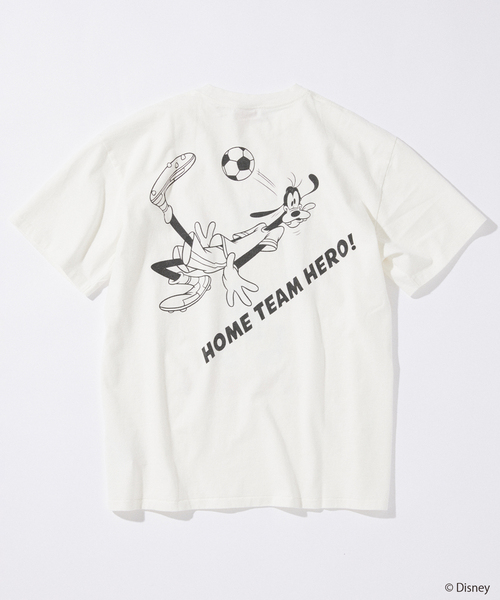tシャツ MICKEY MOUSE / ミッキー マウス 別注 サッカー プリント Tシャツ メンズの画像
