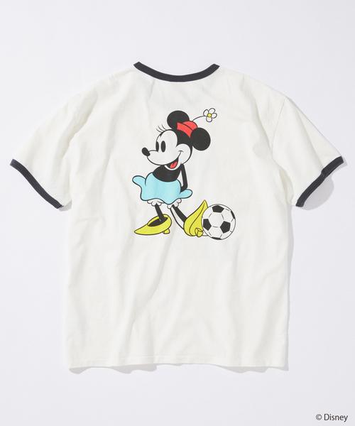 tシャツ MICKEY MOUSE / ミッキー マウス 別注 サッカー プリント Tシャツ メンズの画像