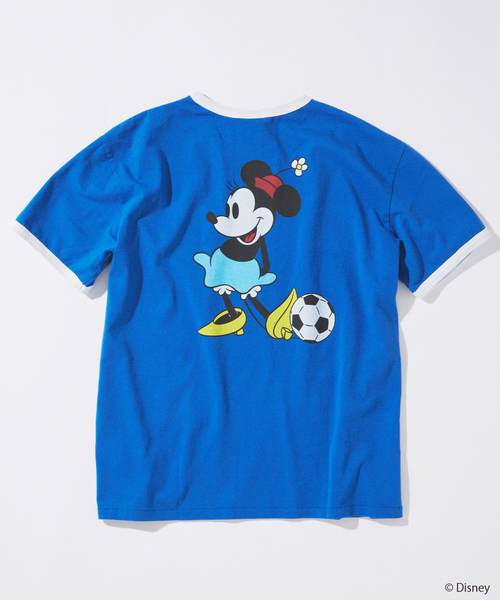 tシャツ MICKEY MOUSE / ミッキー マウス 別注 サッカー プリント Tシャツ メンズの画像