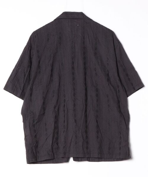 「WYM LIDNM」 半袖シャツ L チャコールグレー メンズ_画像2