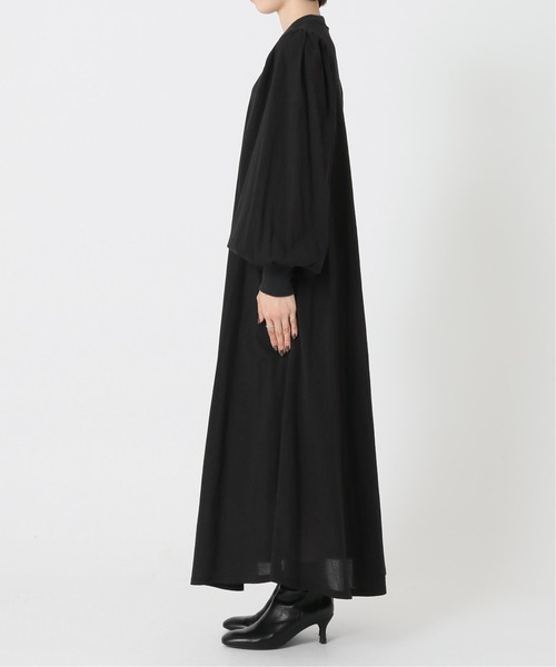 「U by SPICK&SPAN」 長袖ワンピース 36 ブラック レディース_画像2