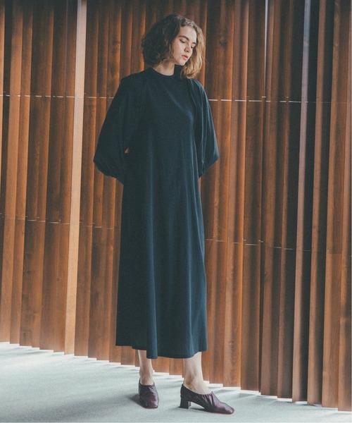 「U by SPICK&SPAN」 長袖ワンピース 36 ブラック レディース_画像3