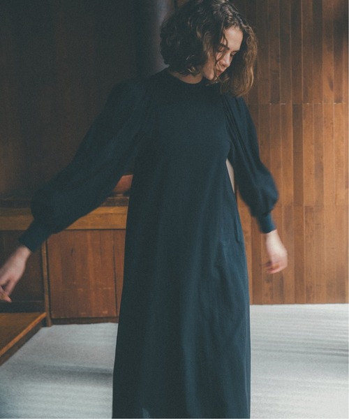 「U by SPICK&SPAN」 長袖ワンピース 36 ブラック レディース_画像5