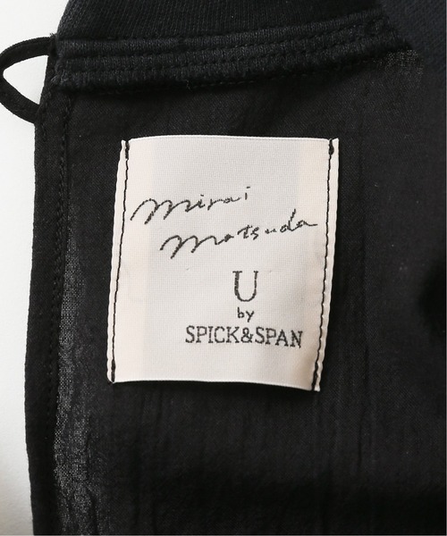 「U by SPICK&SPAN」 長袖ワンピース 36 ブラック レディース_画像6