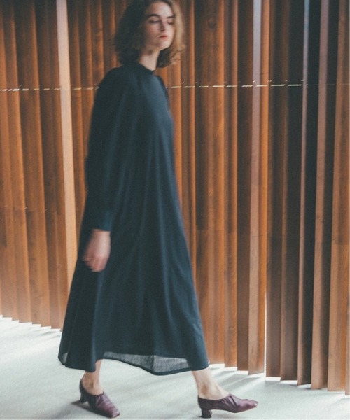 「U by SPICK&SPAN」 長袖ワンピース 36 ブラック レディース_画像9