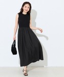 ワンピース 夏 ドッキングニットタンクワンピースの詳細画像3