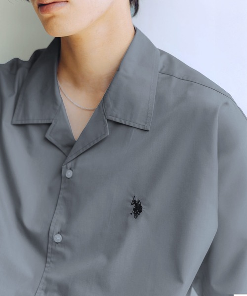 「U.S. POLO ASSN.」 半袖シャツ L ホワイト メンズ_画像2