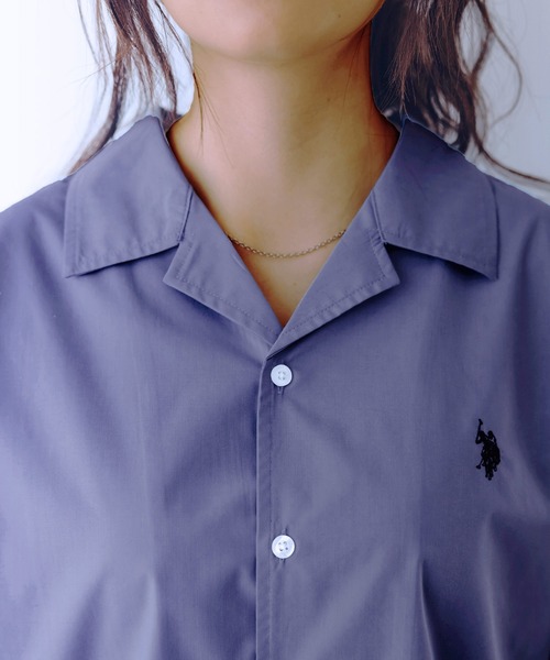「U.S. POLO ASSN.」 半袖シャツ L ホワイト メンズ_画像8