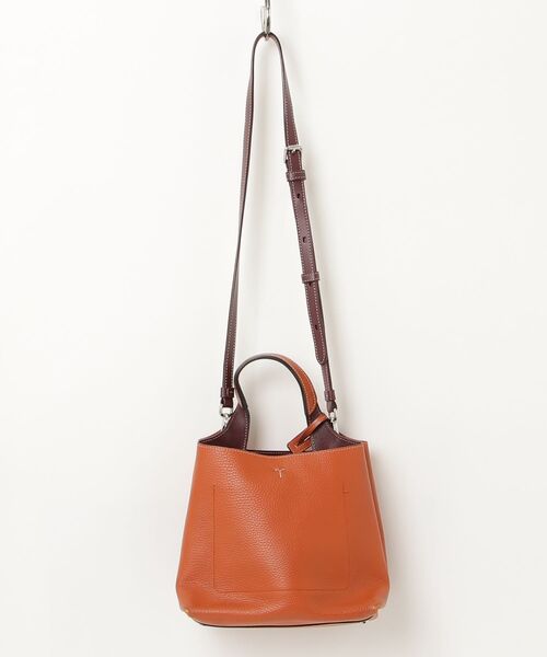 TOD'S（トッズ） Tタイムレス 2WAYバッグ - オレンジ レディース