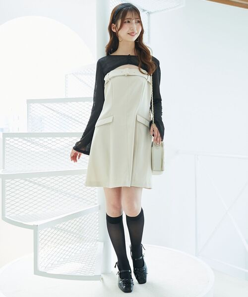 「MAJESTIC LEGON」 コンビワンピース MEDIUM ブラウン レディース_画像2