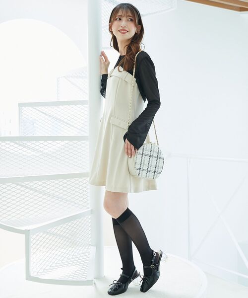 「MAJESTIC LEGON」 コンビワンピース MEDIUM ブラウン レディース_画像3