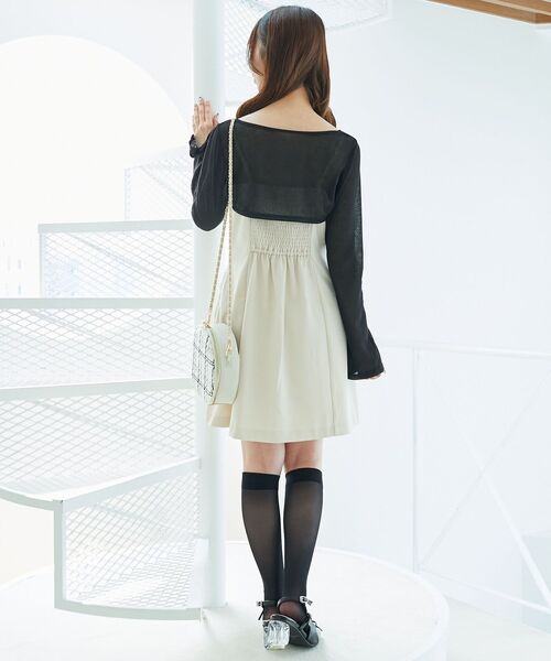 「MAJESTIC LEGON」 コンビワンピース MEDIUM ブラウン レディース_画像4