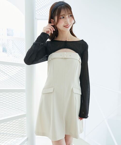 「MAJESTIC LEGON」 コンビワンピース MEDIUM ブラウン レディース_画像5