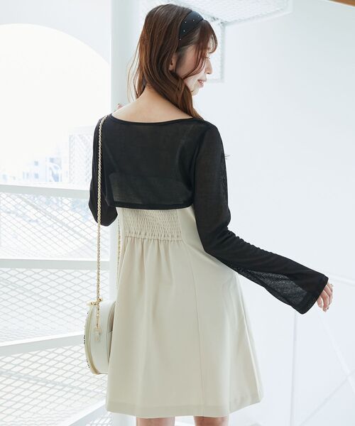 「MAJESTIC LEGON」 コンビワンピース MEDIUM ブラウン レディース_画像7