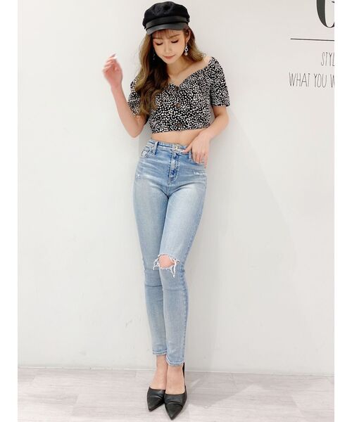 GYDA BACKクロス スキニーデニムパンツ BACKクロス スキニーデニムパンツ[品番：MKSW0038102]｜GYDA