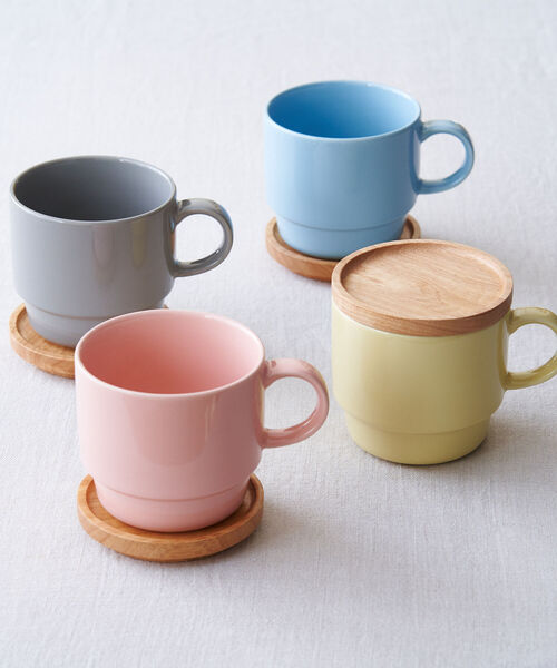 タンブラー 木蓋付きスタッキングマグカップ1 ついに再販開始 100円