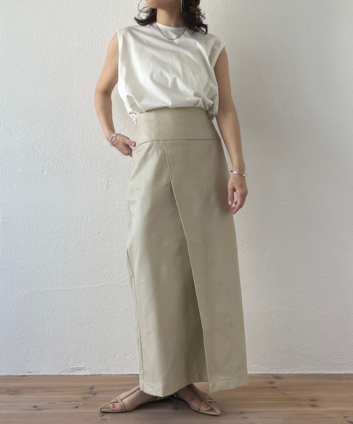 wee9s（ウィークス） スカート fake leather wrap skirt / 1年中使える