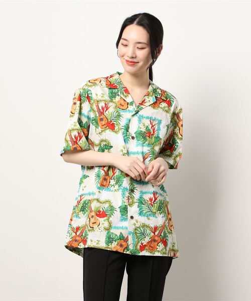 ブラウス シャツ 「ROBERT J.CLANCEY/ロバート・ジェイ・クランシー」BROADCLOTH TRADITIONAL ALOHA SHIR TONE ブラウス シャツ 「ROBERT J.CLANCEY/ロバート・ジェイ