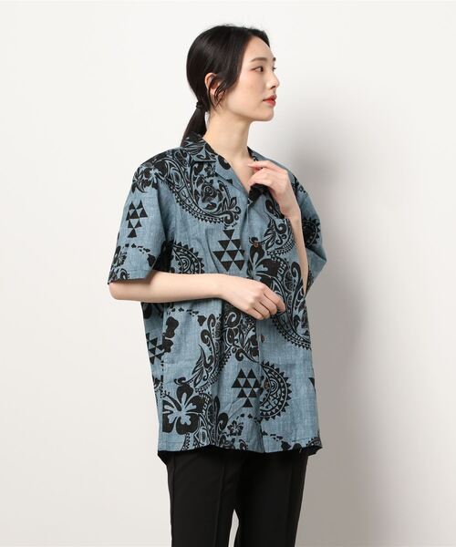 ブラウス シャツ 「ROBERT J.CLANCEY/ロバート・ジェイ・クランシー」BROADCLOTH TRADITIONAL ALOHA SHIR TONE ブラウス シャツ 「ROBERT J.CLANCEY/ロバート・ジェイ
