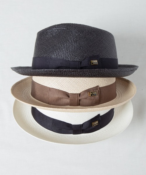 祝開店！大放出セール開催中 KNOX(革小物) 帽子 Hat Panama / KMC 本パナマ石目 ハット 帽子