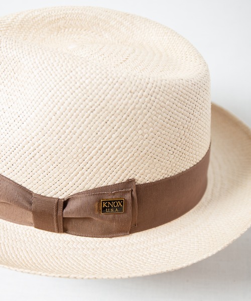 KNOX(革小物) 帽子 ハット 本パナマ石目 KMC / Panama Hat