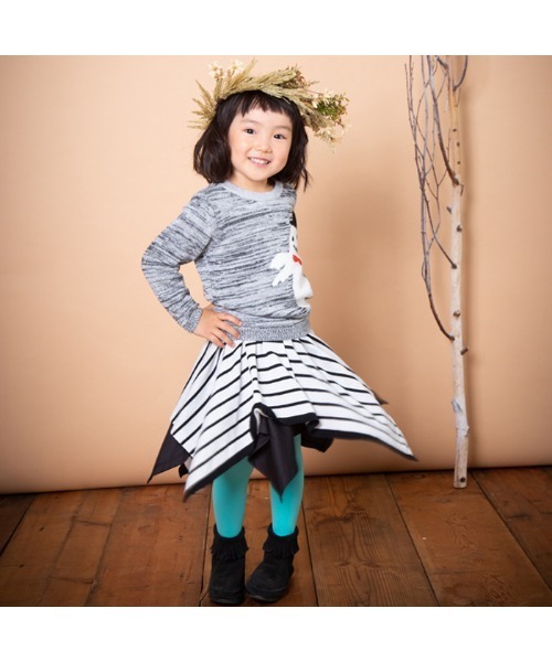 【美品】ボーダーズ　スカート ami amie（アミアミ） スカート ボーダースカート キッズ 子供服