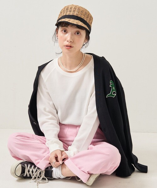 tシャツ キャッシーワッフルプルオーバー レディース HOUSE OF LOTUS tシャツ キャッシーワッフルプルオーバー