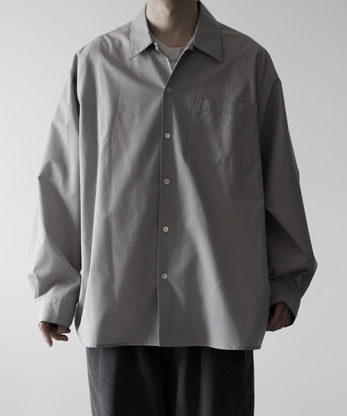 RUUBON シャツ 「RUUBON」wool mix regular shirt / ウールミックス