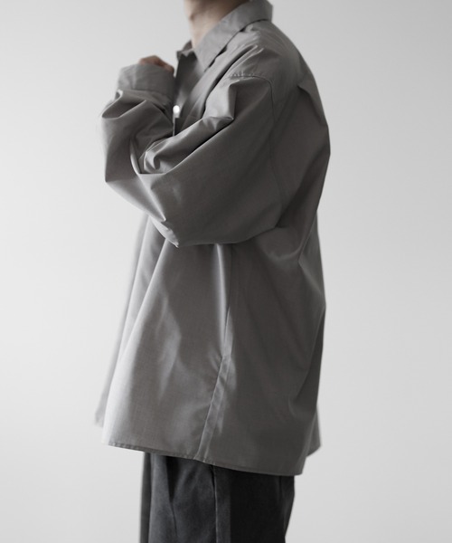 RUUBON シャツ 「RUUBON」wool mix regular shirt / ウールミックス