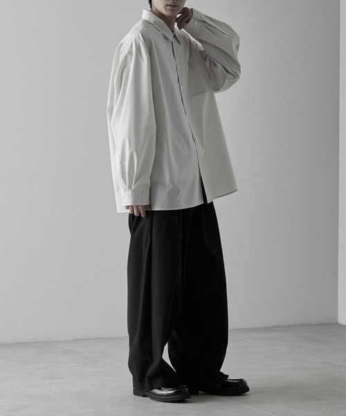 RUUBON シャツ 「RUUBON」wool mix regular shirt / ウールミックス