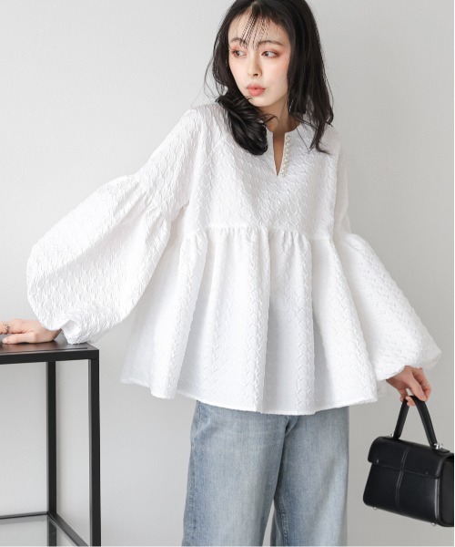 ブラウス シャツ ボリューム袖ブラウス レディース : ZOZOTOWN Yahoo