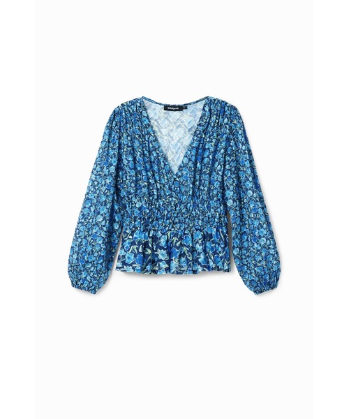 DESIGUAL - 新品✨タグ付き♪定価14,900円　デシグアル　ブラウス　シャツ　Sサイズ Desigual ブラウス シャツ 花柄 スイスドット レディース
