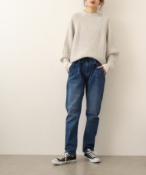 ASTRAET COタックワイドデニムパンツ 0 タックワイドデニム パンツ