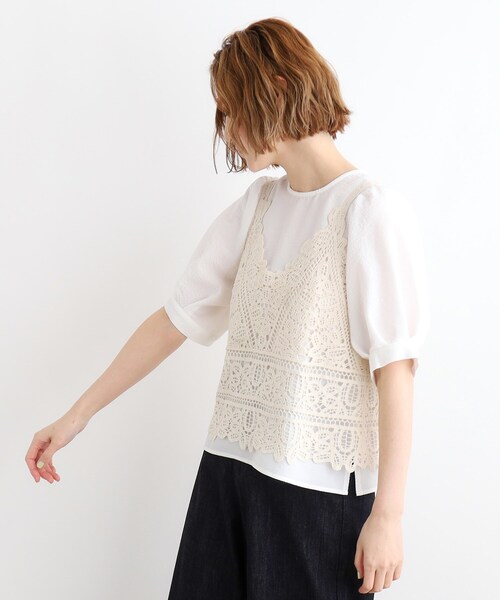 grove 刺繍ビスチェ×ブラウスSET レディース : ZOZOTOWN Yahoo