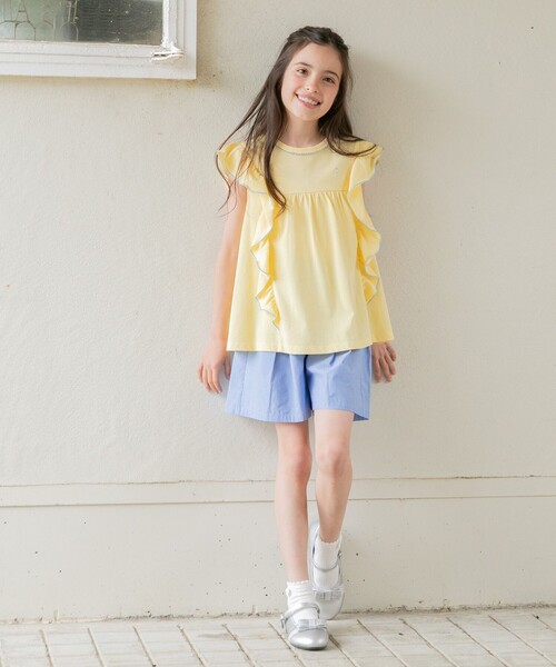 tシャツ Tシャツ 「150-160cm」フリフリフリル チュニック キッズ  