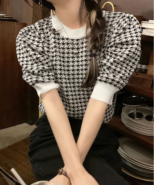 ニット セーター 千鳥柄 サマー トップス レディース : ZOZOTOWN