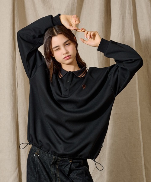 WETTEMPT ポロシャツ MOSS STITCH LONG POLO SHIRT / 鹿の子ロング