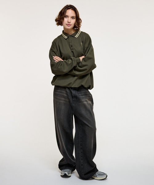 WETTEMPT ポロシャツ MOSS STITCH LONG POLO SHIRT / 鹿の子ロング