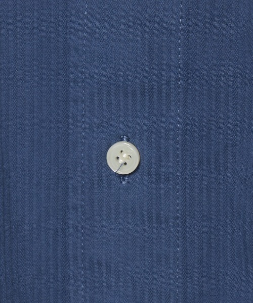 three dots（スリー ドッツ） シャツ ピースダイ ピンストライプ長袖 
