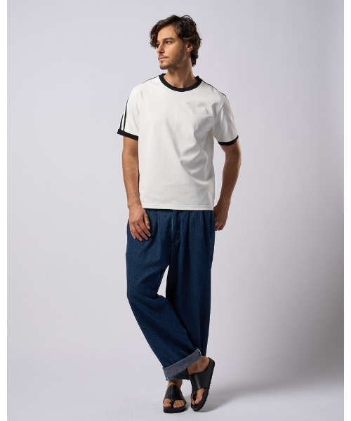 wjk tシャツ line ringer Tee メンズ : ZOZOTOWN Yahoo!店