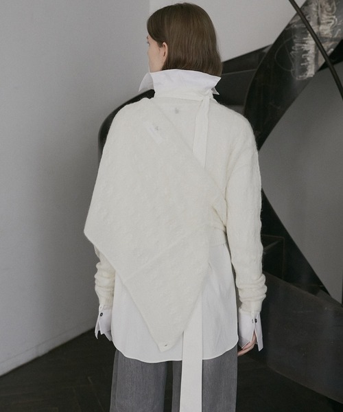 LE CIEL BLEU（ルシェルブルー） ニット セーター ケーブルモヘアプル