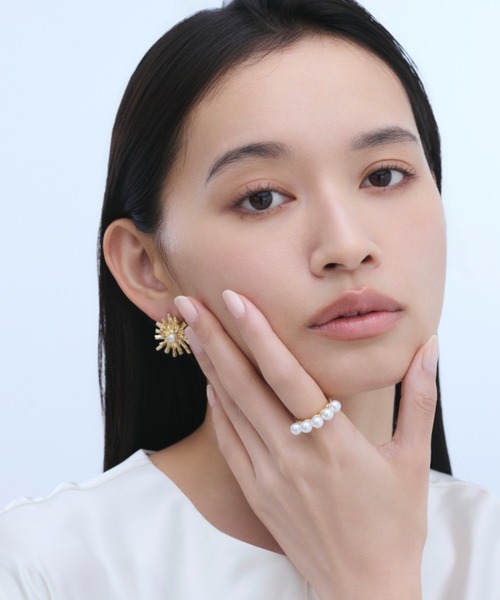 ciite' つけっぱなし パール ピアス デイジーパール ピアス (両耳用