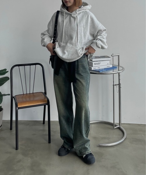 SHAGGIE（シャギー） パーカー SHAGGIE裏起毛プルオーバーBIGパーカー