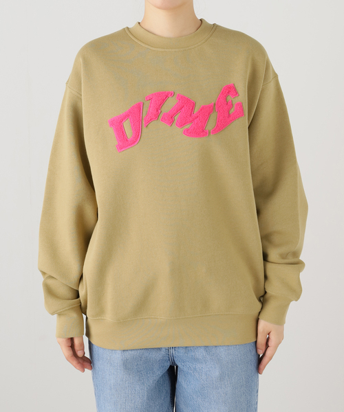 トレーナー スウェット 「Dime/ダイム」 COLLEGE CREWNECK：裏起毛