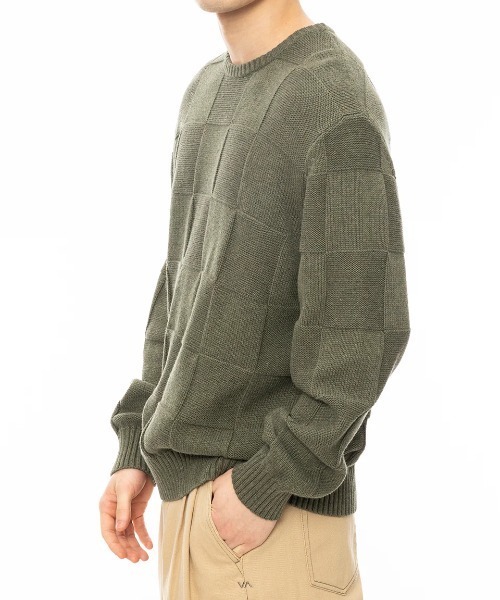 セーター ニット 「FVLMEN」shaggy crew knit pullover/シャギー