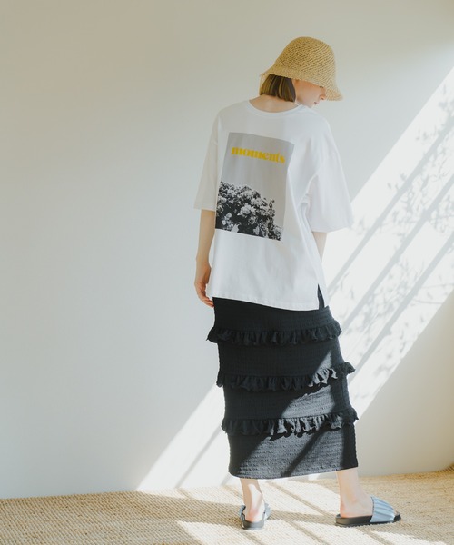 tシャツ 「WHYTO. / ホワイト」 2WAY PRINT TEE MOMENT レディース WHYTO tシャツ 「WHYTO. / ホワイト」 2WAY PRINT TEE MOMENT