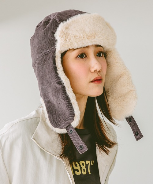 GLOBAL WORK（グローバルワーク） キャップ 帽子 フワモコフライトCAP